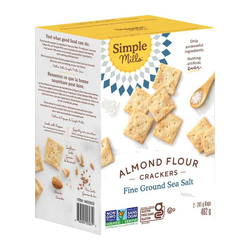 Simple Mills Almond Flour Crackers with Sea Salt 482 g