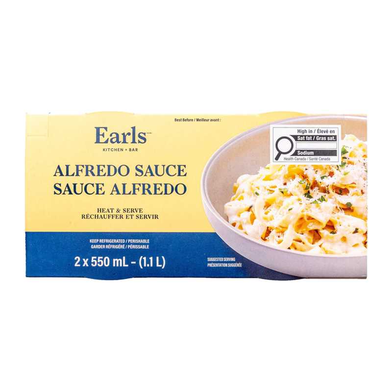 Earl's Alfredo Sauce 2 × 550 mL