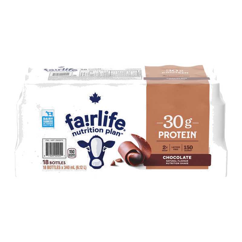 Fairlife Protein Shake Lactose Free Chocolate 18 × 340 mL