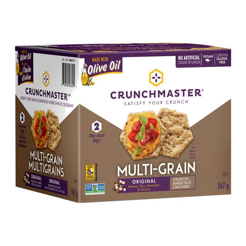 Crunchmaster Original Multigrain Rice Crackers 567 g