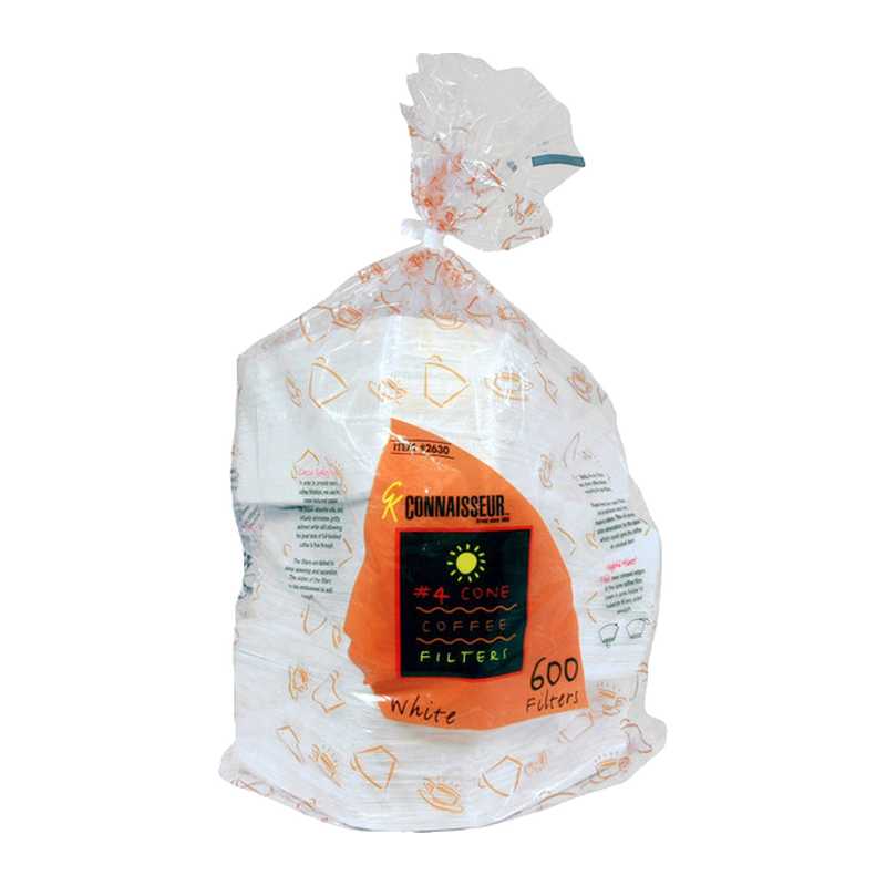 Connaisseur Cone #4 Coffee Filters 600 pk