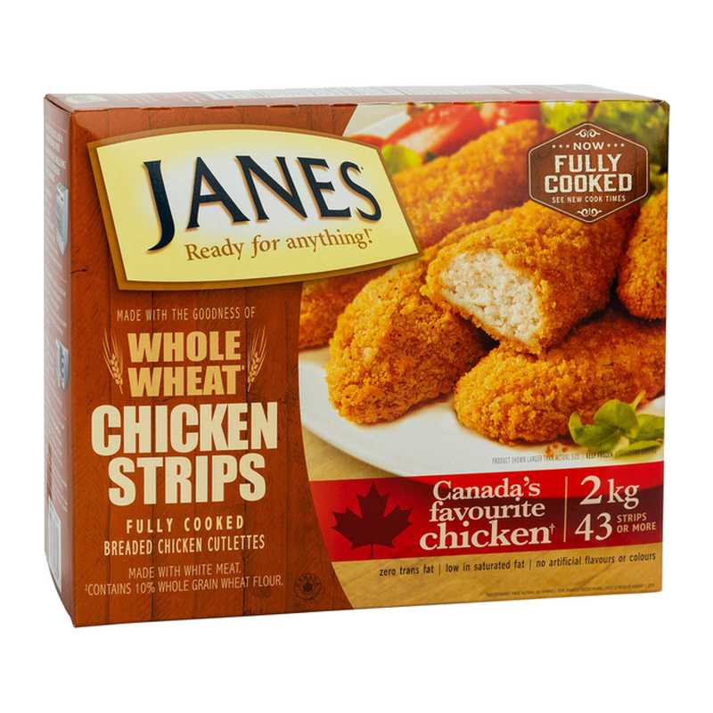 Janes Whole Wheat Chicken Strips 2 kg