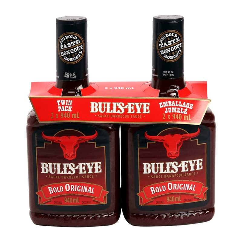 Bulls-Eye BBQ Sauce Original Bold 2 × 940 mL