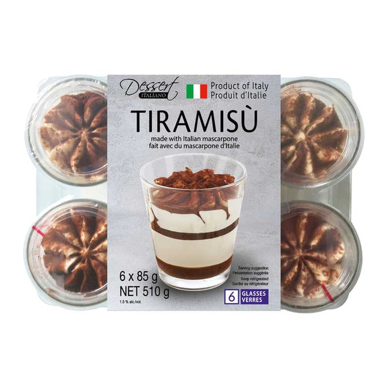 Dessert Italiano Tiramisu 6 × 85 g