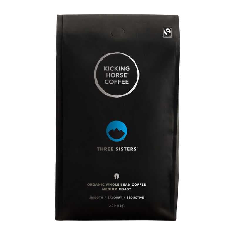 Kicking Horse Three Sisters Whole Bean Coffee Medium 1 kg