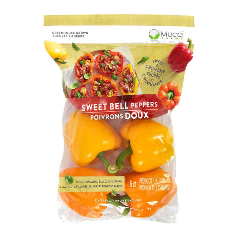 Mixed Sweet Bell Peppers 6 pk